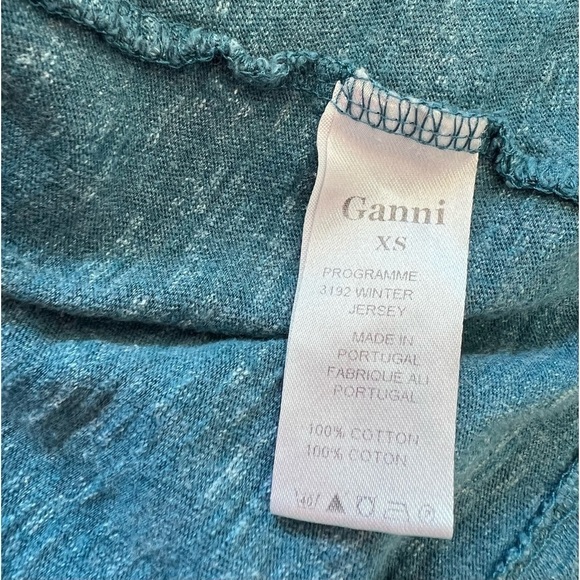 Ganni Cotton Slub A-Line Swing Dress - Picture 12 of 13